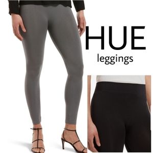 HUE leggings (Gray "Castle rock"). Sz Lrg NWT