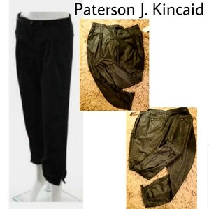 Paterson J. Kincaid sheer linen tux crop pants. 10