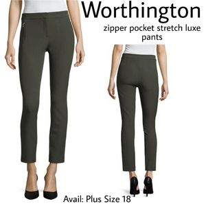 Worthington zipper pocket ankle pants. Sz 18