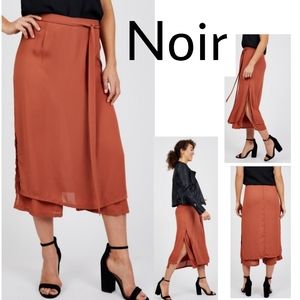 NoirSkirted Culotte w/slits. 2 avail. Hott! Sz XL