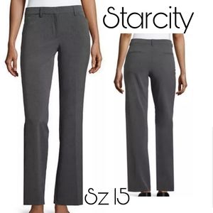 Starcity gray trousers. NWT. Sz 15