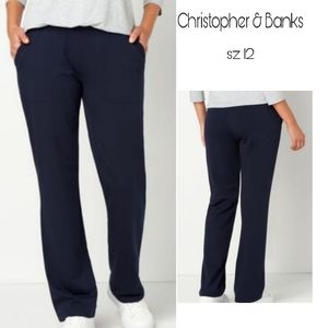 Christopher Banks relaxed straight leg pants. 12