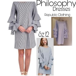 Philosophy Republic Clothing tiered ruffle sleeve