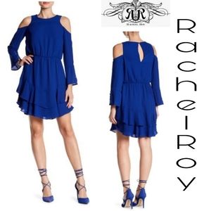 Rachel Rachel Roy Coco Cold Shldr Ruffle Dress. 8