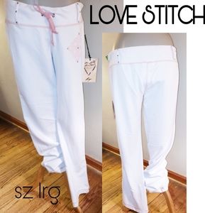 LOVESTITCH lazy mornings lounge sweatpants Sz lrg