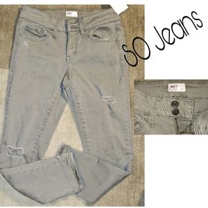 SO Jeans olive green skinny's.  Sz 3