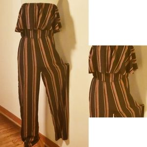 Ups and Down sleeveles popover jumpsuit. Sz Lrg