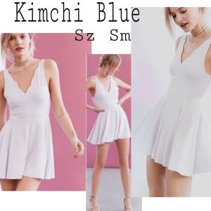 UO Kimchi blue lavender scalloped neckline romper