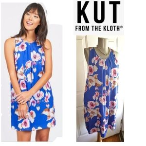 Kut from the kloth blue floral dress.  Sz 10