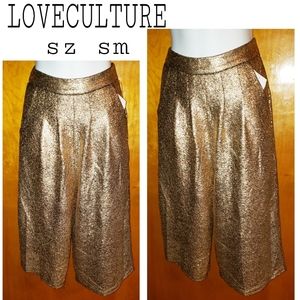 Love Culture blk/gold gaucho's. Sz sm