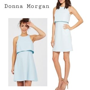 Donna Morgan Crepe Sleeveless Pop-Over Dress sz 12