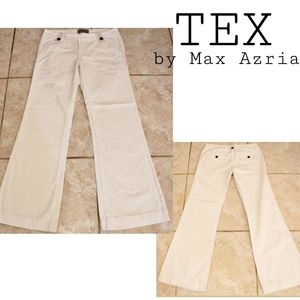 TEX by Max Azaria white flare leg jeans sz 27&30