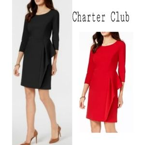 Charter Club Side-Flounce Shift Dress. Sz Petite Large and  XL