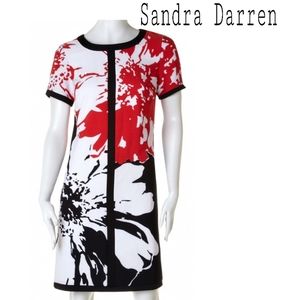 Sandra Darren floral lined sheath dress.  Sz 10