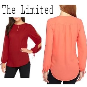 The Limited open sleeve vneck blouse. Sz Lrg