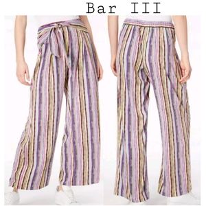 BAR III tie front pull on pants.  Sz sm