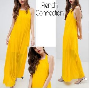 French Connection Palmeira Plisse maxi dress Sz 10