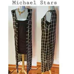 Michael Stars tank dress and sleeveless cardigan