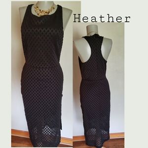 Heather racerback mesh dress.   Sz Sm