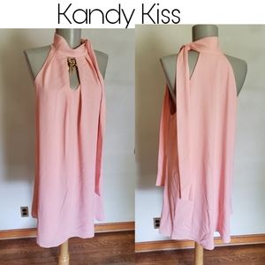 Kandy Kiss sleeveless neck tie dress.  Sz Med