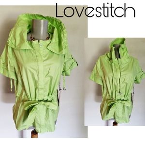 Lovestitch lime scrunch crop jacket.  Sz Lrg