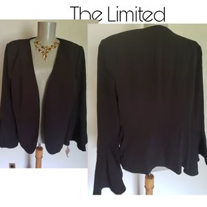 The Limited black bell sleeve blazer. Sz 12