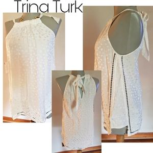 Trina Turk halter animal print top.  Sz sm