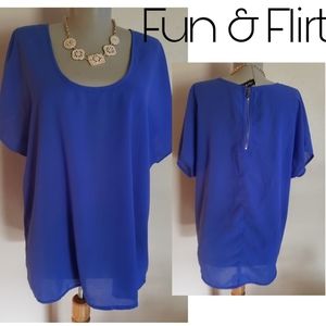 Fun & Flirt tunic top. Sz XL