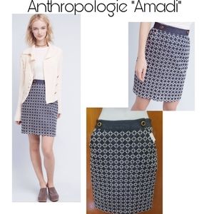 Anthropologie AMADI crochet pencil skirt. Sz sm