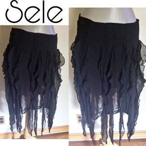 Sele black skirt.  Sz XL (fits sz 14)