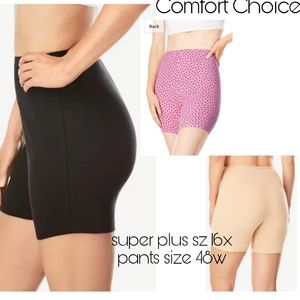 Comfort Choice Plus Size 4-Pack Cotton Bloomers 16