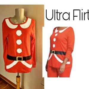 Ultra Flirt - Christmas Top.  Sz Large.