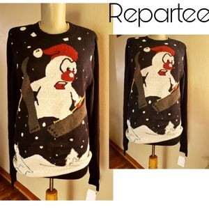 Repartee LED lights Christmas Sweater. Sz Med