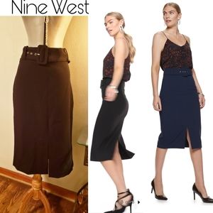 Nine West Belted Pencil Skirt. Plus size 16