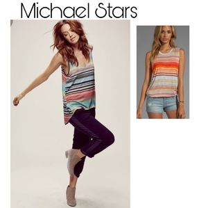 Michael Stars happy stripe tank top.  Sz med/lrg