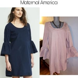 Maternal America bell sleeve corduroy dress.. sz L
