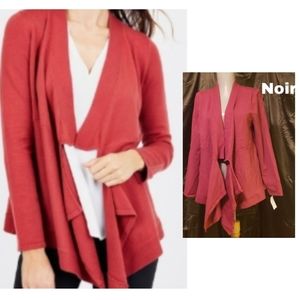 Noir open cardigan sweater