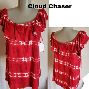 Cloud Chaser off the shoulder top. Sz XL