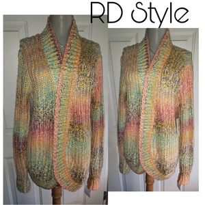 RD Style multicolor cardigan sweater.  Org $119