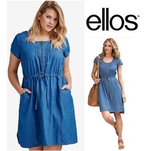 Ellos denim dress.  Plus size 14/16w. NWT