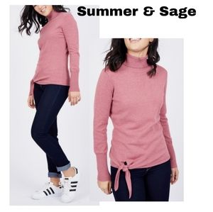 Summer & Sage
Tie Turtleneck Sweater. Sz Med