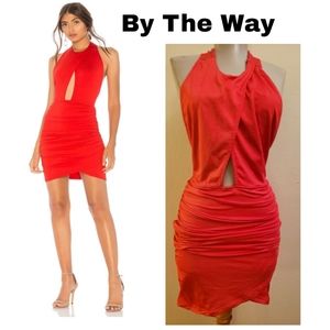 BY THE WAY.
Lauren Ruched Cut Out Dress. Sz Med