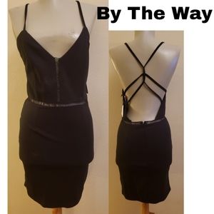 By the way. blk strappy back dress. Sz M