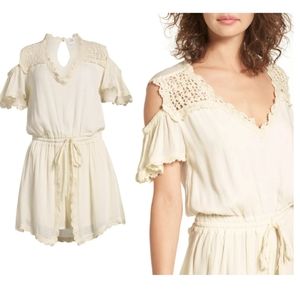 Somedays Lovin Sweet Sounds Crochet Trim Romper.