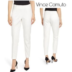 Vince Camuto Side Zip Stretch Cotton Blend Pants