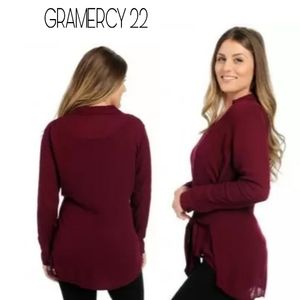 Gramercy 22 Woven Top with Tie Waist Closure Lrg
