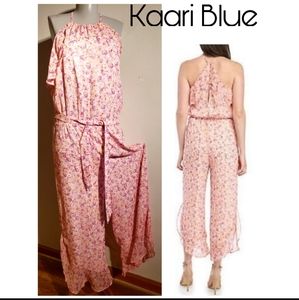 Kaari Blue "Peach Havana" Jumpsuit Sz Lrg Org $99