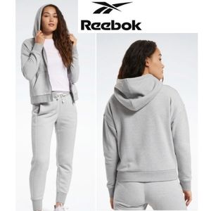 Reebok fleece lined zip-up hoodie Sz XL