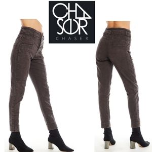 Chaser vintage canvas high waist button fly pants