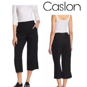 Caslon Linen Blend Wide Leg Crop Pants. Plus sz 2x